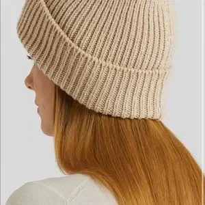 Etro beige beanie Etro Beanie Hat With Logo – MAYFEYR main image 4